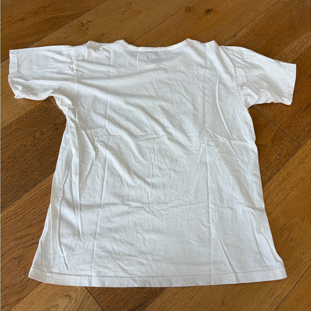 Ralph Lauren Double RL White Short Sleeve Tee with Black Palm Graphic - Picture 4 of 4